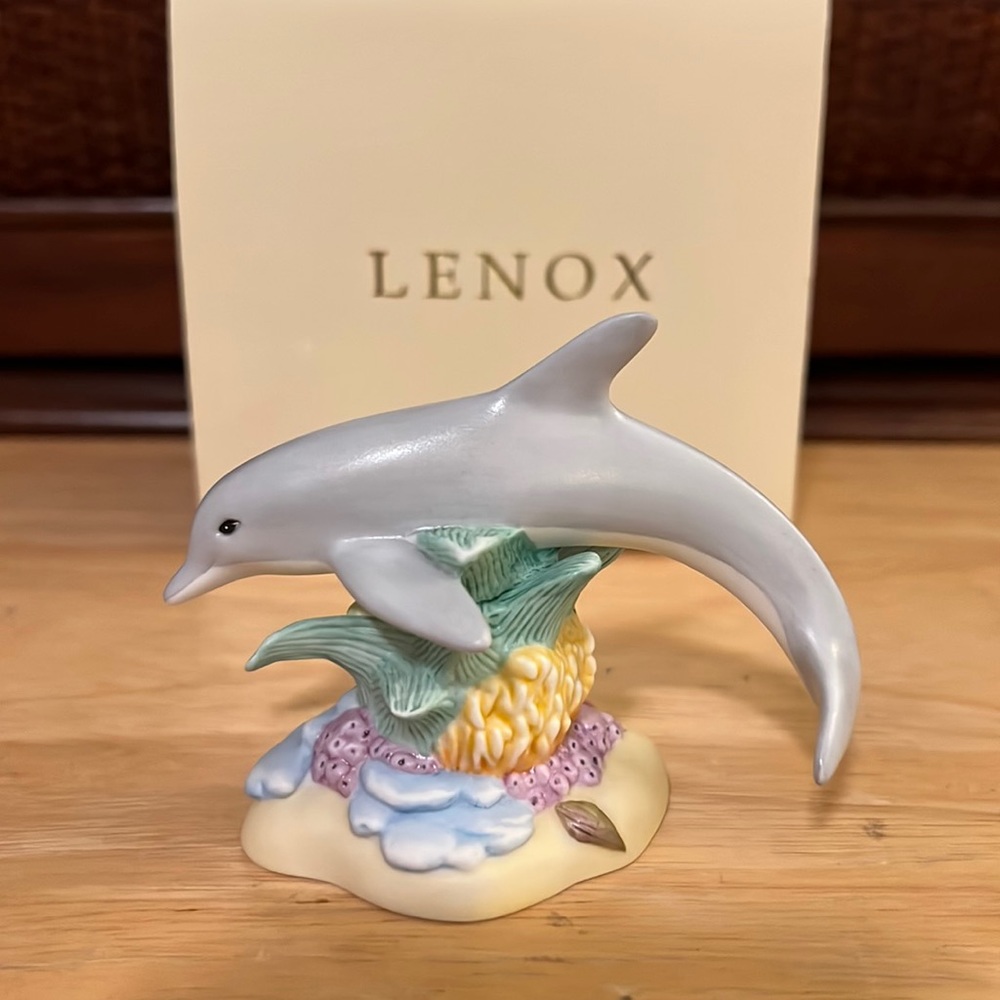 NIB•LENOX CHINA DOLPHIN•BEAUTIFUL PIECE